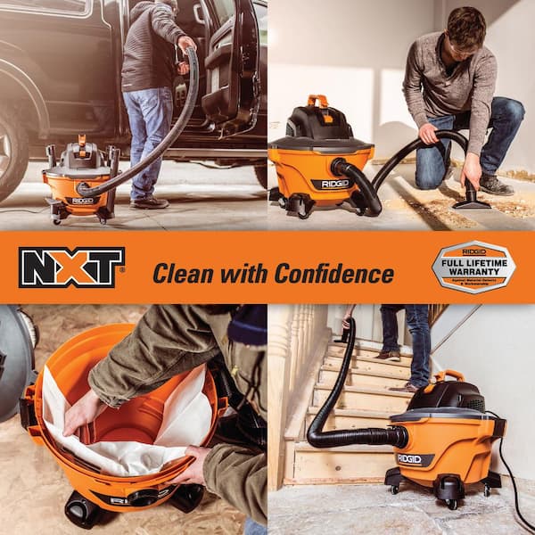 6 Gal. 3.5 Peak HP NXT Shop Vacuum Wet Dry Vac with General Debris Filter, Dust Bags, Hose and Accessories HD0600B
