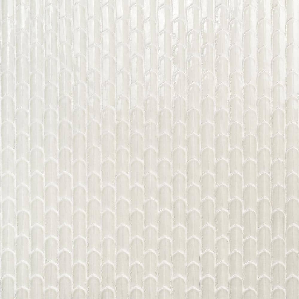 Ice Green Ceramic Herringbone Mosaic Tile 12x12