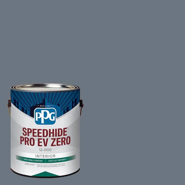 PPG Speedhide Pro EV Zero 1 gal. PPG1041-6 Sheffield Gray Flat Interior Paint