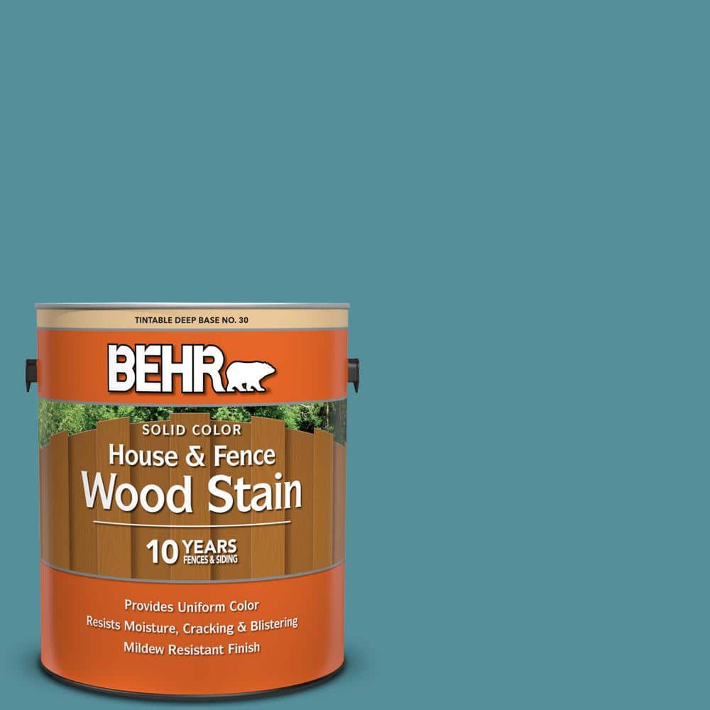 1 gal. #HDC-AC-23A Cabana Blue Solid Color House and Fence Exterior Wood St