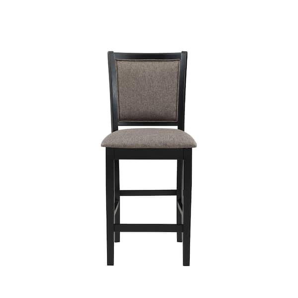 NEW CLASSIC HOME FURNISHINGS New Classic Furniture Potomac 5-Piece Round Brown/Black Solid Wood Top Counter Table Set