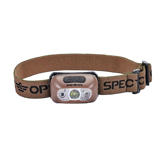 SPEC OPS Rechargeable LED Headlamp, Hands-Free On/Off Feature, 220