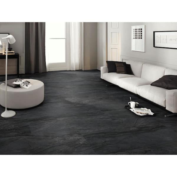 Durban Anthracite 24 in. x 48 in. Matte Porcelain Quartzite Look Floor And Wall Tile (512 sq. ft./Pallet)