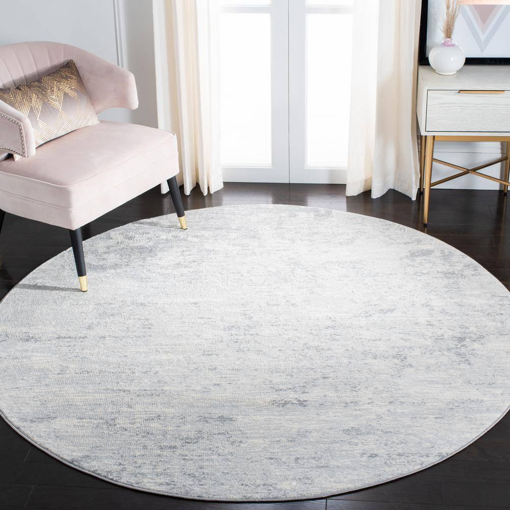 Brentwood 8 X 8 Ivory/Gray Abstract Round Rug price history on PriceWatchPro