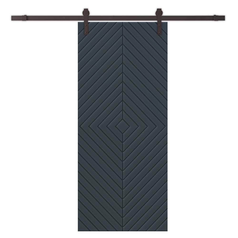 Calhome Diamond 24 In. X 84 In. Fully Assembled Charcoal Gray Stained 