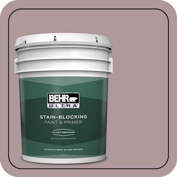 BEHR ULTRA 5 gal. #110F-4 Heirloom Orchid Extra Durable Semi-Gloss Enamel Interior Paint & Primer