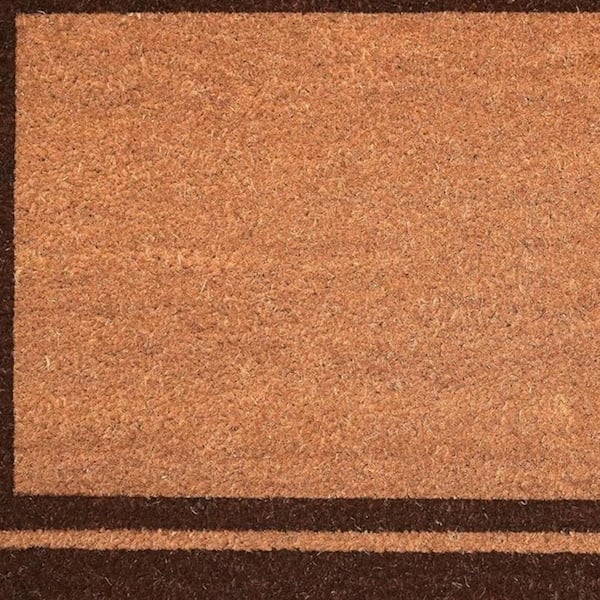 Multi-Colored 36 in. x 24 in. Coir Non-Slip Indoor/Outdoor Door Mat