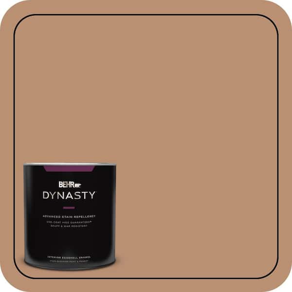 BEHR DYNASTY 1 qt. #S230-5 Sugar Maple One-Coat Hide Eggshell Enamel Interior Stain-Blocking Paint and Primer