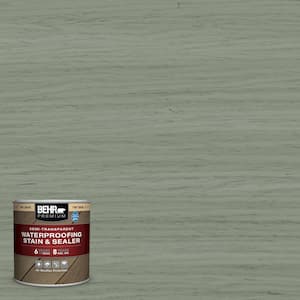 8 oz. #ST-143 Harbor Gray Semi-Transparent Waterproofing Exterior Wood Stain and Sealer Sample