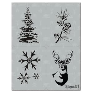 Winter Holiday Stencil Set (4-Pack)