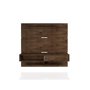 Rochester 71 in. Rustic Brown Floating Entertainment Center Fits TVs Up to 65 in. with Cable Management