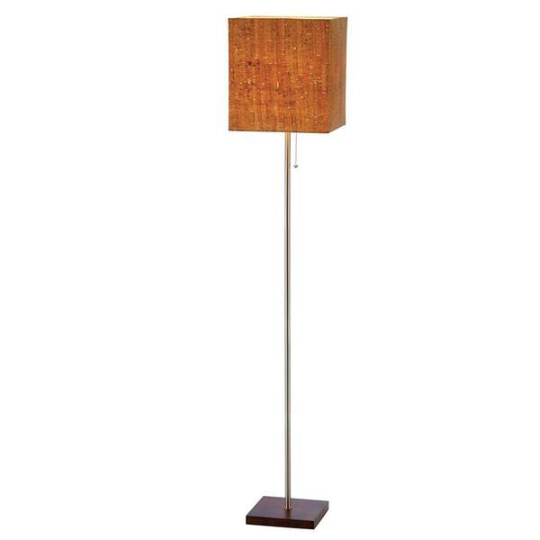 Adesso Sedona 56 in. H Walnut Floor Lamp