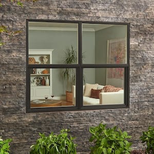 35.5 in. x 35.5 in. Select Series Single Hung Vinyl Bronze Window with White Int HP2+ Glass, and Screen