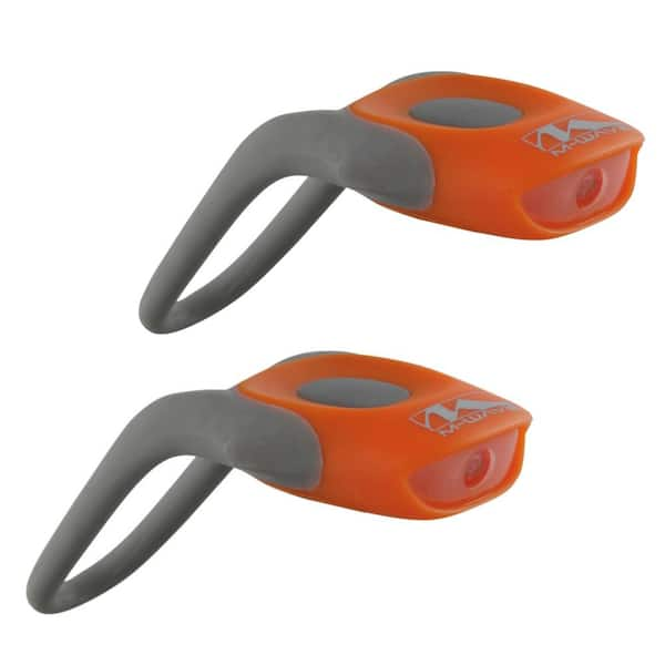 Ventura Cobra Bike Lights with White and Red LED in Orange