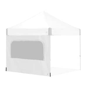 Light Duty Sidewall with Mesh Windows in White, Fits E-Z UP 10 ft. x 10 ft. Straight Leg Shelters (Not Included)