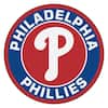 FANMATS MLB Philadelphia Phillies Navy 2 Ft. X 2 Ft. Round Area Rug ...