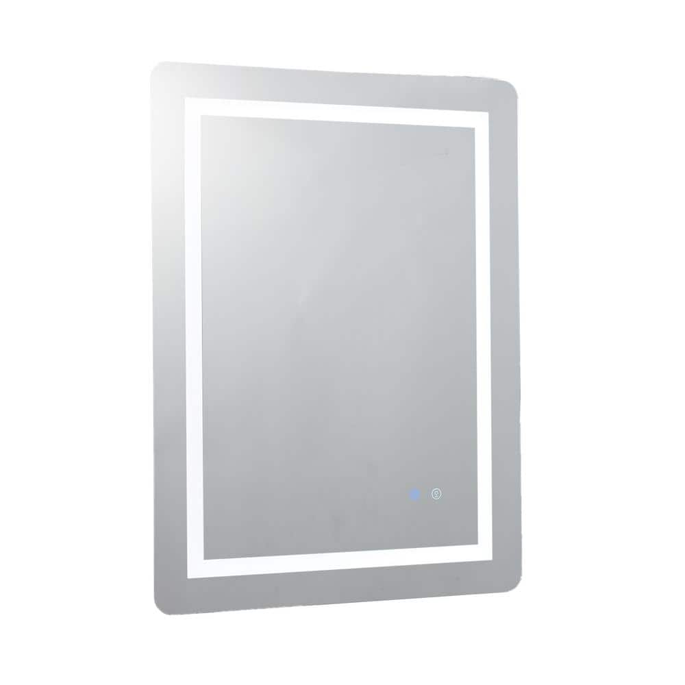 32 in. W x 24 in. H H LED Rectangular Mirror Frameless Wall Mounted Anti Fo