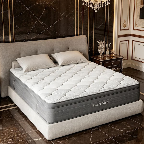 King Medium Memory Foam 16 in. Hybrid Mattress, Pressure Relief and Motion Isolation