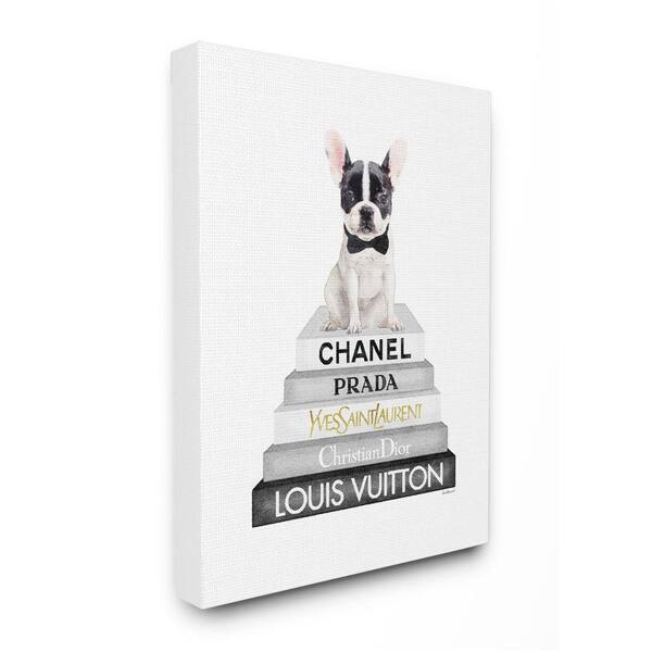 Stupell Industries Dashing French Bulldog and Iconic Bookstack by Amanda  Greenwood Unframed Animal Canvas Wall Art Print 30 in. x 40 in.  ab-587_cn_30x40 - The Home Depot