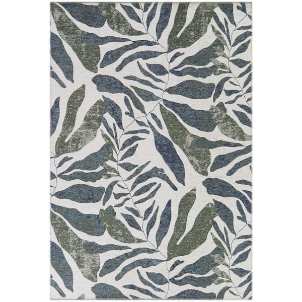 Chiara Sage 8 ft. x 10 ft. Floral Area Rug