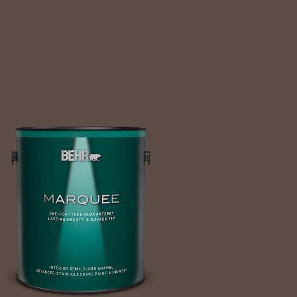 BEHR MARQUEE 1 gal. #MQ2-35 Cabin in the Woods One-Coat Hide Semi-Gloss Enamel Interior Paint & Primer