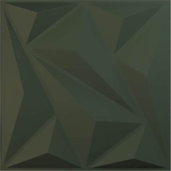 Ekena Millwork 19-5/8-in W x 19-5/8-in H Marquise EnduraWall Decorative 3D Wall Panel Satin Hunt Club Green