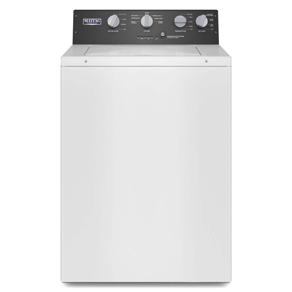 3.5 cu.ft. Top Load Washer in White with Dual Action Agitator