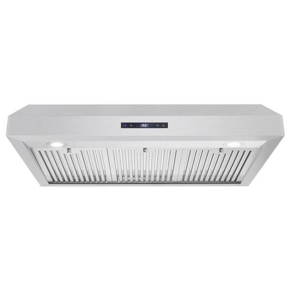 Cosmo 36 in. Ducted Under Range Hood in Stainless Steel with
