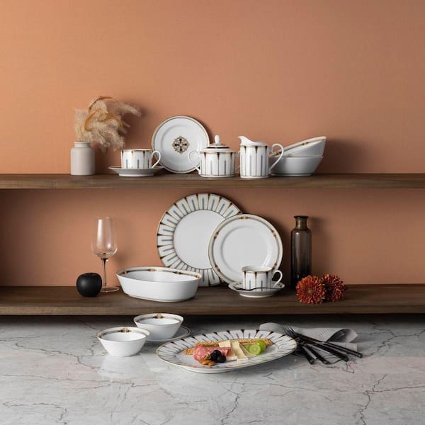 Empire Gold Porcelain Sugar & Creamer Set