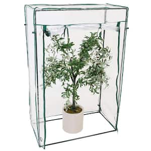 Sunnydaze 3 ft. x 1 ft. x 4 ft. Clear Deluxe Potted Plant and Tomato Plant Greenhouse