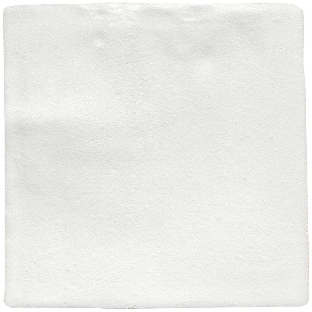 Hues White 3.92 in. x 3.92 in. Matte Ceramic Floor and Wall Tile (5.46 sq. 