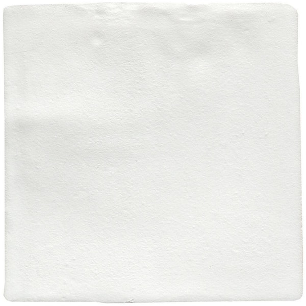Unbranded Hues White 3.92 in. x 3.92 in. Matte Ceramic Floor and Wall Tile (5.46 sq. ft./Case)