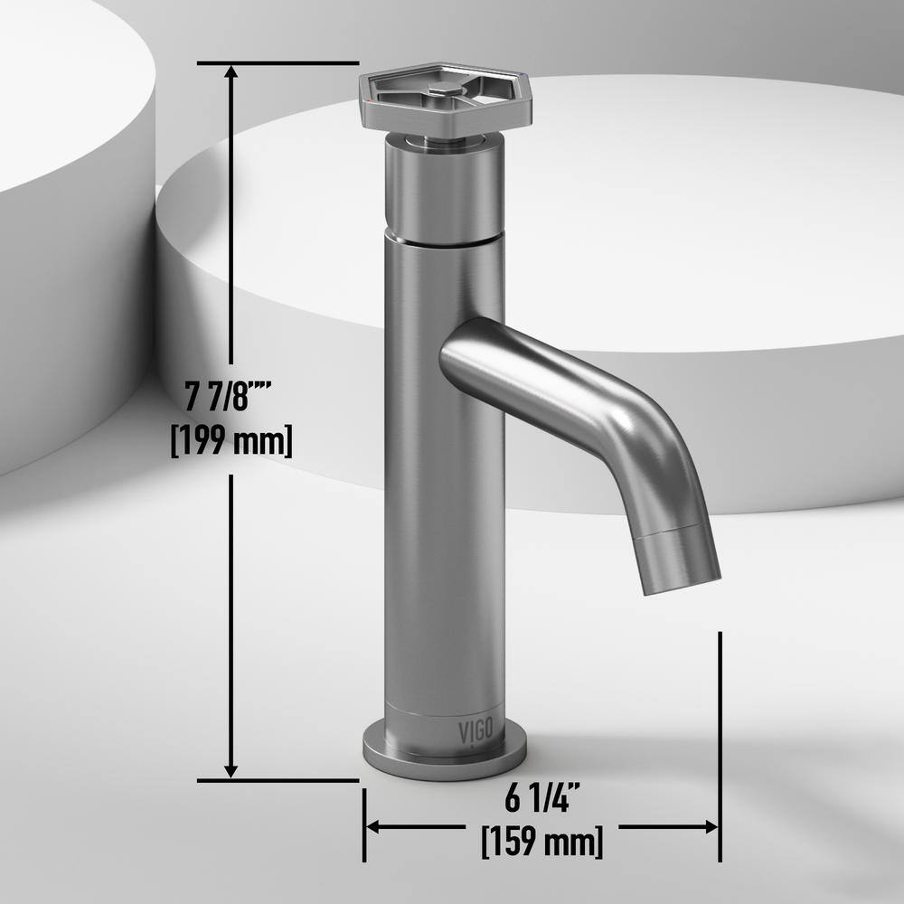 Ruxton Brushed Nickel Single Handle Bathroom Faucet