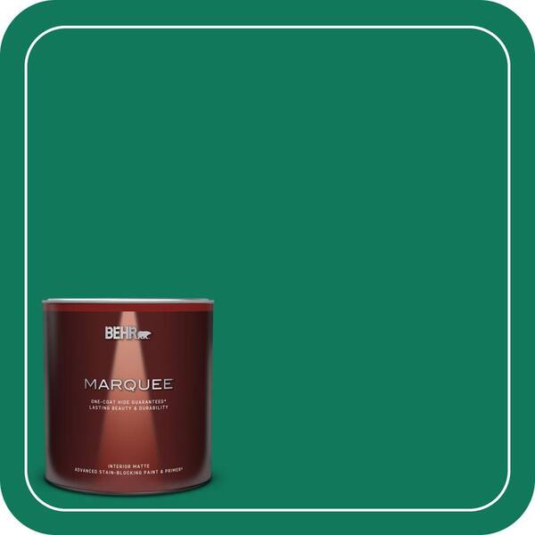 BEHR MARQUEE 1 qt. #MQ4-14 Soapstone One-Coat Hide Matte Interior Paint & Primer