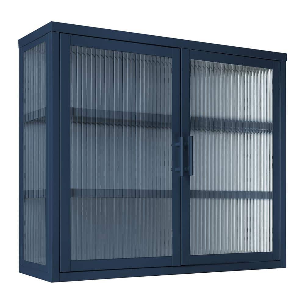 27.6 in. W x 9.1 in. D x 23.6 in. H Bathroom Storage Wall Cabinet With Deta
