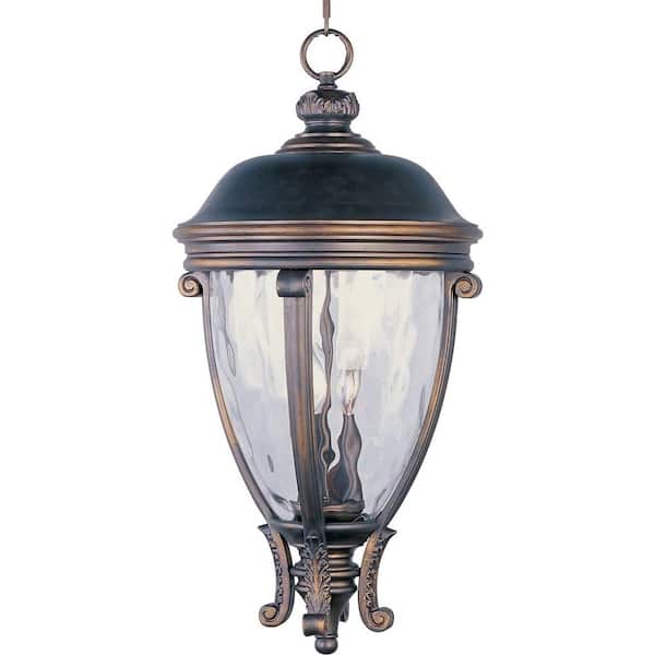 Maxim Lighting Camden VX 3-Light Golden Bronze Outdoor Hanging Lantern