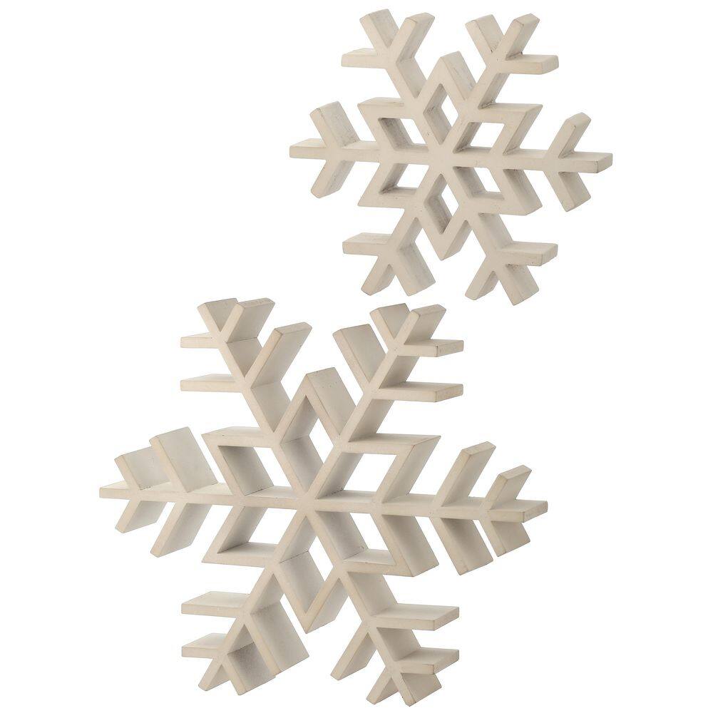 11.5-16 in. Wood Table Snowflake (Set of 2) price history on PriceWatchPro