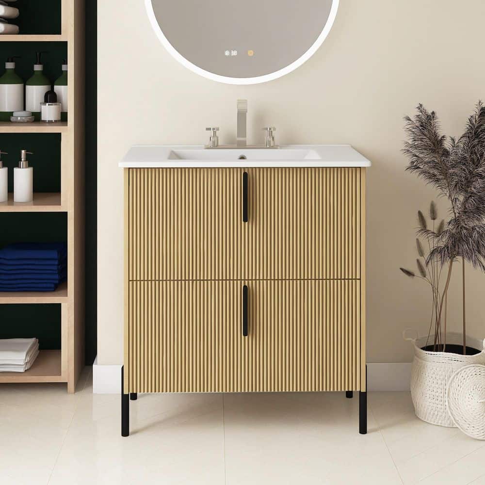Merax 36 Bathroom Vanity with Sink, Modern Freestanding Merax 36 Bathroom Vanity with Sink, Modern Freestanding