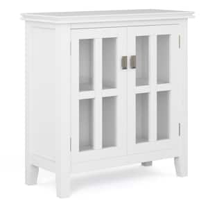 Artisan Solid Wood 30 in. Wide Transitional Low Storage Cabinet in White