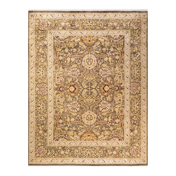 Mogul Brown 8 ft. x 10 ft. Oriental Wool Indoor Area Rug