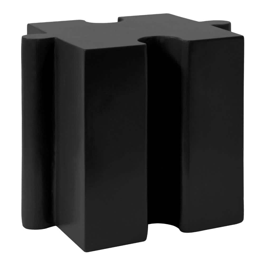 15.5 in. x 15.5 in. Black Modular Convex Puzzle Art Side Table(Shape 2) price history on PriceWatchPro