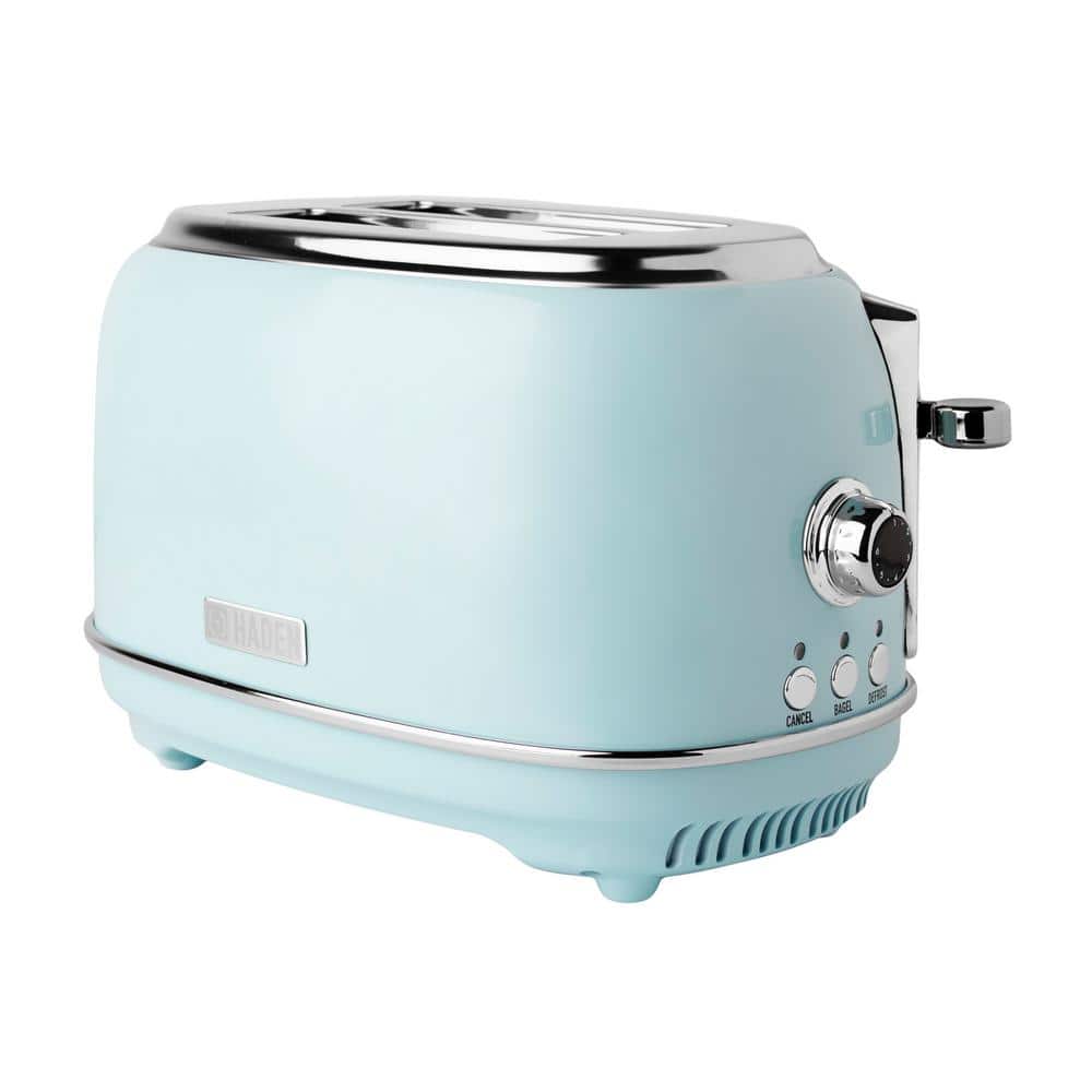 HADEN Heritage 900Watt 2Slice Wide Slot Turquoise Retro Toaster with