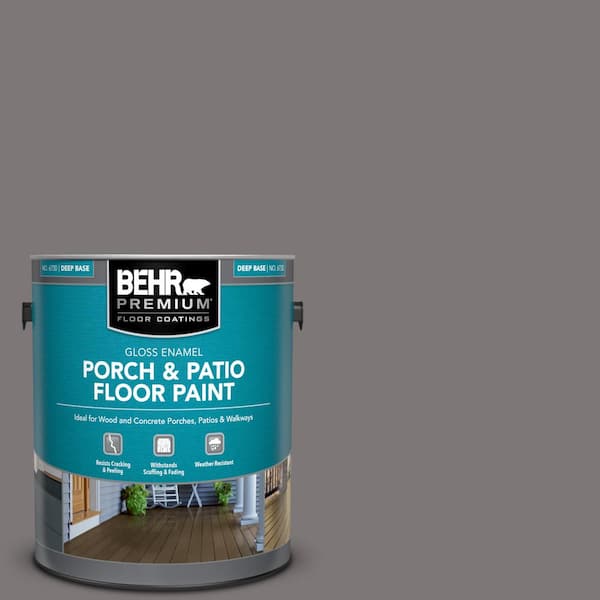 BEHR PREMIUM 1 gal. #PFC-74 Tarnished Silver Gloss Enamel Interior/Exterior Porch and Patio Floor Paint