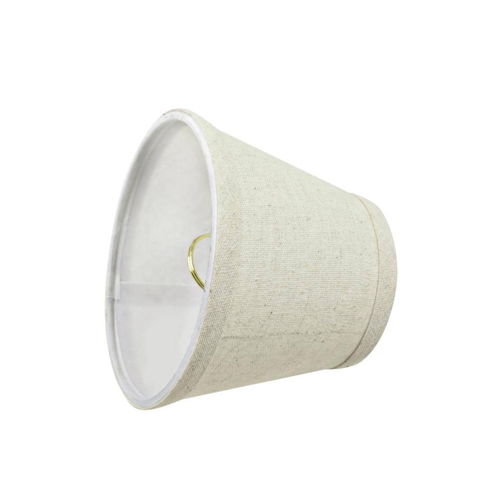 Light Grey Linen Empire Chandelier Lamp Shade Set