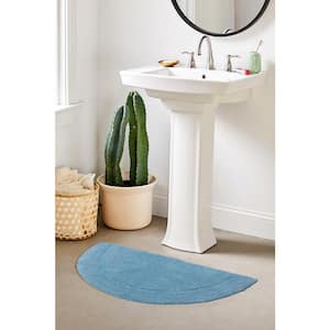 Waterford Collection 100% Cotton Tufted Bath Rug, 17 x 30 Slice Rug, Blue