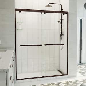 Charisma-X 60 in. W x 76 in. H Frameless Sliding Bypass Shower Door in Oil Rubbed Bronze