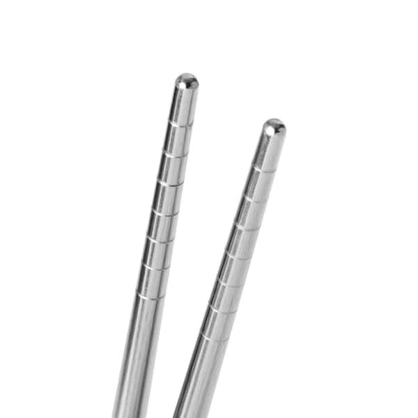 Cheers US 4Pairs Metal Chopsticks Reusable Stainless Steel