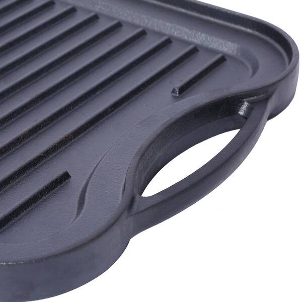 20 in. x 10 in. Pre-Seasoned Cast Iron Reversible Griddle/Grill