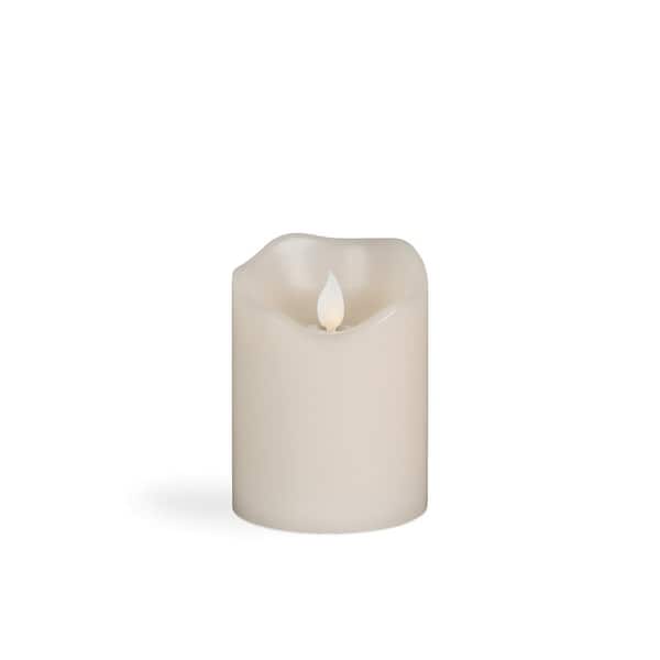 Everlasting Glow 3 in. x 4 in. H Motion Flame LED Candle