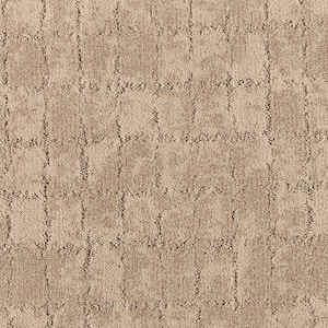 Sharp Perception Ornate Brown 37 oz. Polyester Pattern Installed Carpet